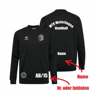MTV Weferlingen HMLGO 2.0 Cotton Sweatshirt Unisex black 2XL inkl. Name