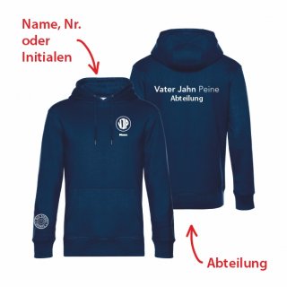 MTV Vater Jahn Basic Hoodie Unisex navy 2XL inkl. Abteilung