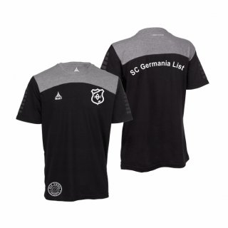 SC Germania List Select Oxford T-Shirt Unisex schwarz/grau L ohne Zusatzaufdruck