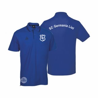SC Germania List Select Oxford Poloshirt Unisex blau S ohne Zusatzaufdruck