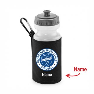 GSC Basic Trinkflasche mit Halter black inkl. Name