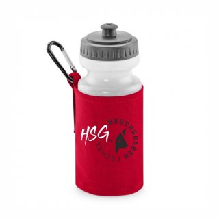 <-neu-> HSG Bruchgraben Fchse Basic Trinkflasche mit Halter classic red