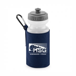 HSG Herrenhausen + Stcken Basic Trinkflasche mit Halter french navy ohne Zusatzaufdruck