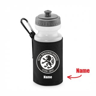 MTV BS Basic Trinkflasche mit Halter black inkl. Name
