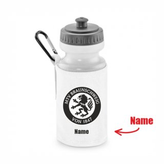 MTV BS Basic Trinkflasche mit Halter white inkl. Name