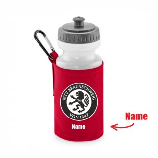 MTV BS Basic Trinkflasche mit Halter classic red inkl. Name