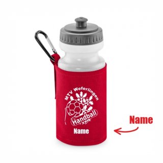 MTV Weferlingen Basic Trinkflasche mit Halter classic red inkl. Name