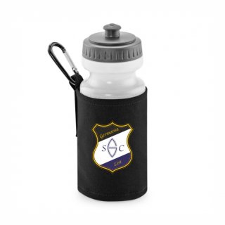 SC Germania List Basic Trinkflasche mit Halter black ohne Zusatzaufdruck