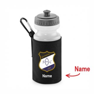 SC Germania List Basic Trinkflasche mit Halter black inkl. Name