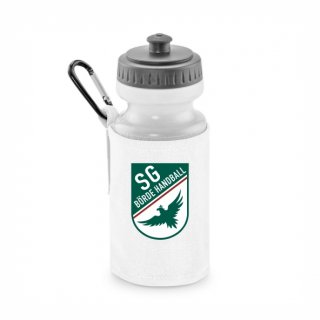 SG Brde Basic Trinkflasche mit Halter white ohne Zusatzaufdruck
