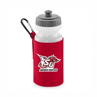 SG ZB Basic Trinkflasche mit Halter classic red ohne Zusatzaufdruck