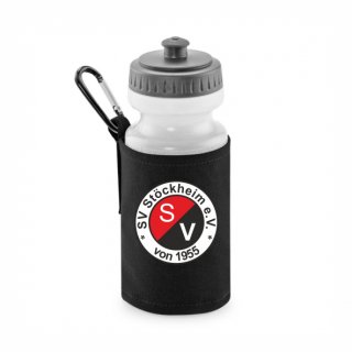 SV Stckheim Basic Trinkflasche mit Halter black ohne Zusatzaufdruck