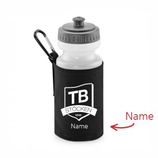 TB Stcken Basic Trinkflasche mit Halter black inkl. Name