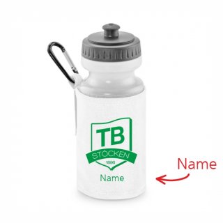 TB Stcken Basic Trinkflasche mit Halter white inkl. Name