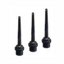 Select Ballpumpe Micro 3er Set Ersatznippel Plastik schwarz