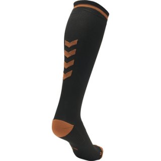 Hummel Elite Indoor Sock HIGH black/orange tiger
