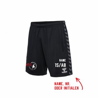<-neu-> HSG Bruchgraben Fchse HMLAuthentic PL Shorts Kids black mit Vereinslogo 140 inkl. Name