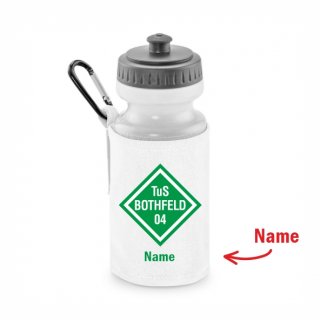 TuS Bothfeld 04 Basic Trinkflasche mit Halter white inkl. Name