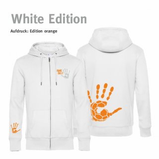 Hoodiejacke Handball!-Collection white edition Kids