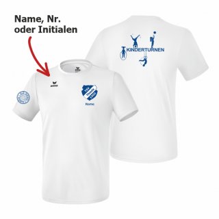 TSV Thiede Kinderturnen Erima T-Shirt Kids wei 164 inkl. Name oder Nr. oder Initialen