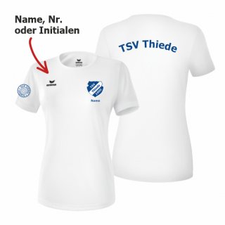 TSV Thiede Erima T-Shirt Lady wei 48 inkl. Name oder Nr. oder Initialen