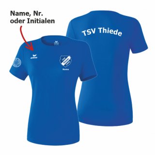 TSV Thiede Erima T-Shirt Lady royal 48 inkl. Name oder Nr. oder Initialen