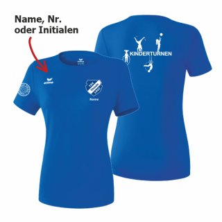 TSV Thiede Kinderturnen Erima T-Shirt Lady royal 48 inkl. Name oder Nr. oder Initialen