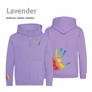 Hoodiejacke Handball!-Collection Kids lavender