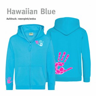 Hoodiejacke Handball!-Collection Kids hawaiian blue
