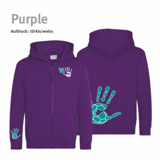 Hoodiejacke Handball!-Collection Kids purple