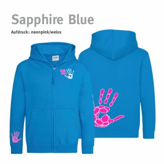 Hoodiejacke Handball!-Collection Kids sapphire blue