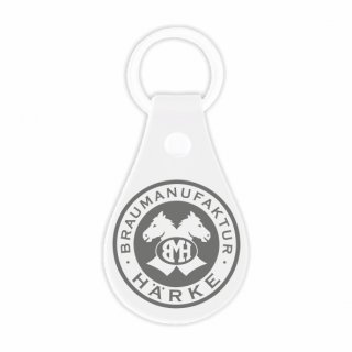 Braumanufaktur Hrke Schlsselanhnger wei/grau