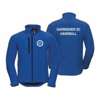 GSC Basic Softshelljacke Unisex azure XS ohne Zusatzaufdruck