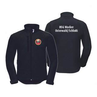 HSG WOS Basic Softshelljacke Unisex schwarz XS ohne Zusatzaufdruck