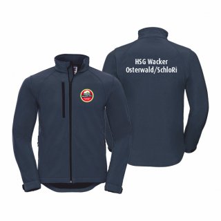 HSG WOS Basic Softshelljacke Unisex navy XS ohne Zusatzaufdruck