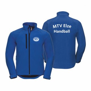 MTV Elze Handball Softshelljacke Unisex azure XS ohne Zusatzaufdruck