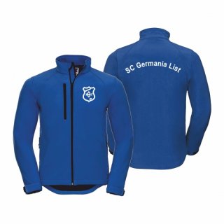 SC Germania List Basic Softshelljacke Unisex azure XS ohne Zusatzaufdruck