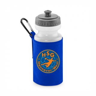 HSG Hannover-West Basic Trinkflasche mit Halter royal ohne Zusatzaufdruck