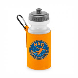 HSG Hannover-West Basic Trinkflasche mit Halter orange ohne Zusatzaufdruck