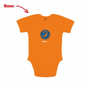 HSG Hannover-West Basic Baby-Body orange 6-12 Monate inkl. Name