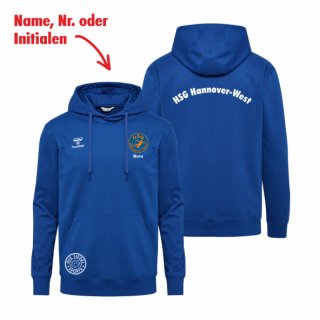 HSG Hannover-West HMLGO 2.0 Cotton Hoodie Lady true blue 2XL inkl. Initialen oder Nr.