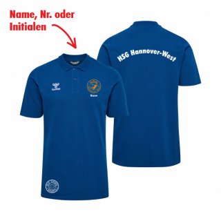 HSG Hannover-West HMLGO 2.0 Cotton Polo Lady true blue 2XL inkl. Initialen oder Nr.