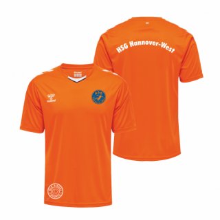 HSG Hannover-West hmlCORE XK Poly Jersey S/S Lady orange tiger XS ohne Zusatzaufdruck