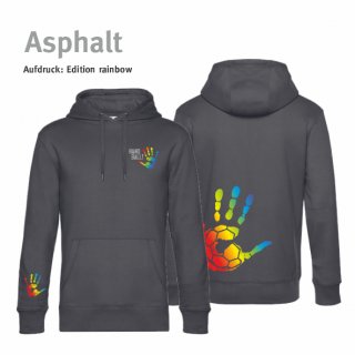 Hoodie Handball!-Collection Unisex asphalt 3XL rainbow