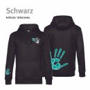 Hoodie Handball!-Collection Unisex schwarz XS trkis/weiss