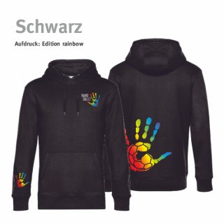 Hoodie Handball!-Collection Unisex schwarz L rainbow
