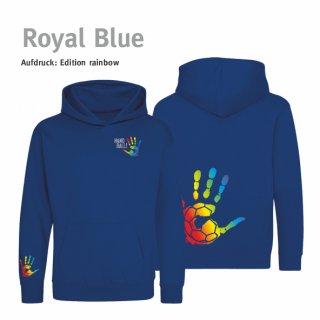 Hoodie Handball!-Collection Kids royal blue 9/11 Jahre (ca. 134/146) rainbow