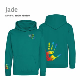 Hoodie Handball!-Collection Kids jade 9/11 Jahre (ca. 134/146) rainbow