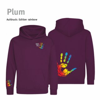 Hoodie Handball!-Collection Kids plum 9/11 Jahre (ca. 134/146) rainbow