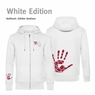 Hoodiejacke Handball!-Collection white edition Kids 104 (3/4) bordeux